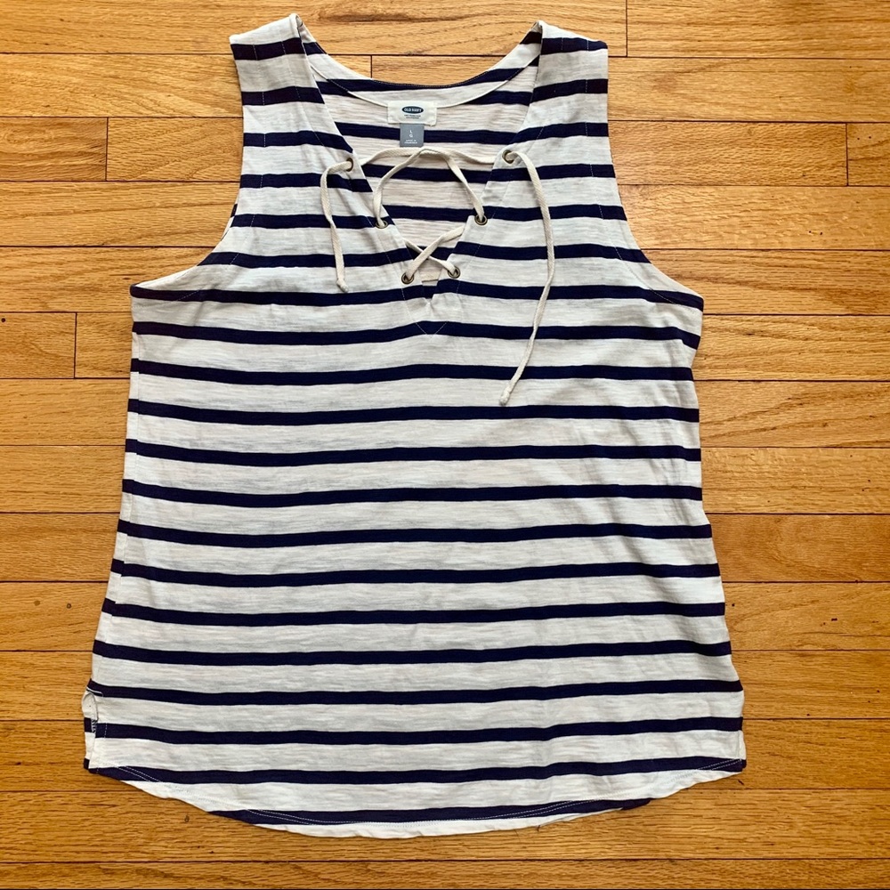 Old Navy Lace Up V-Neck Tank
